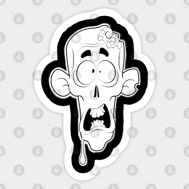 Zombie Sticker by medunetix